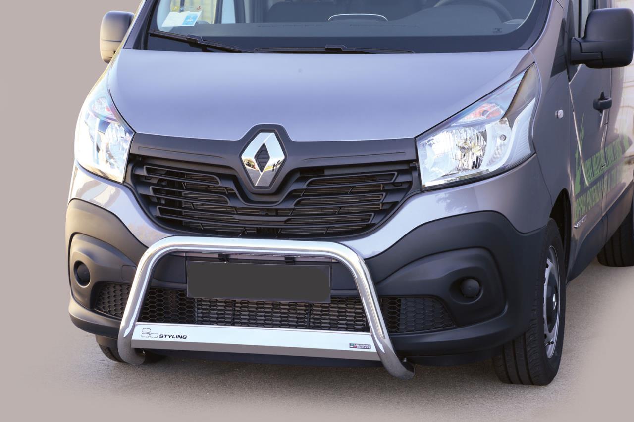 Edelstahl Frontschutzbügel passend für Renault Trafic (2014-2018)