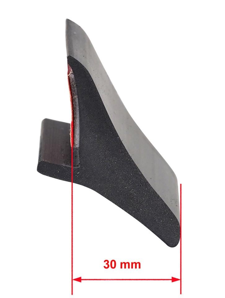 Extended fender flare universal - 4 pieces - 30 mm wide - 200 cm long