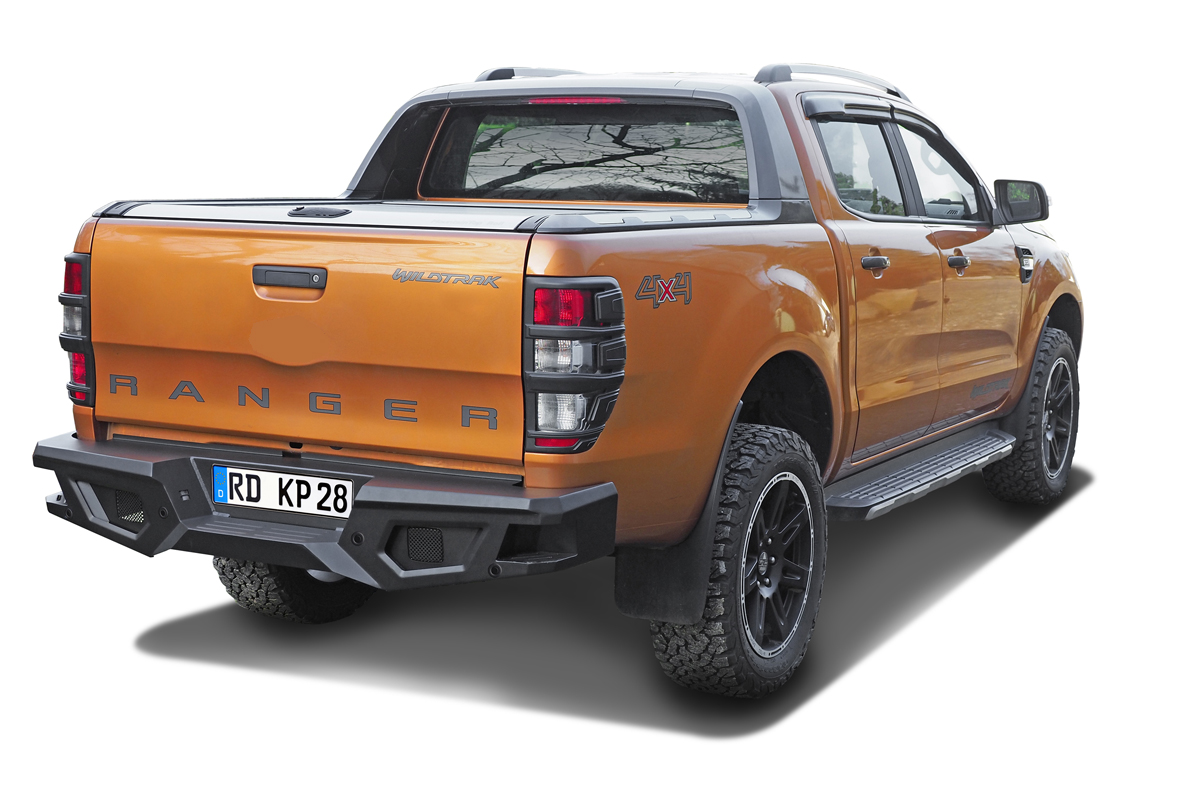 Black Stealth Stahl Heckstoßstange passend für Ford Ranger (2012-2022)