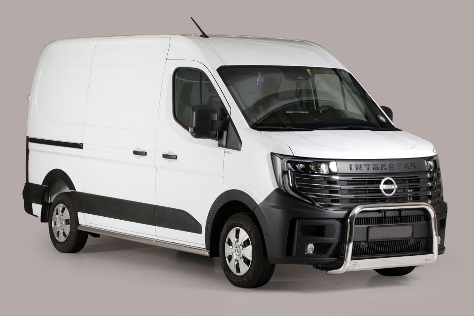 Stainless steel bullbar Ø 63 mm suitable for Nissan Interstar (2025-)