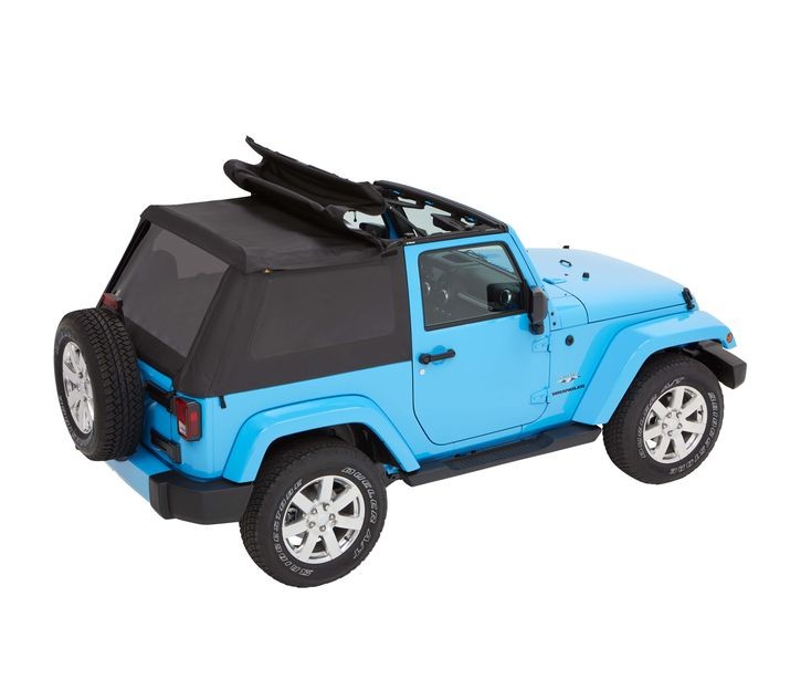 TrekTop soft top black fits Jeep Wrangler JK 2007-2018 (2-door)