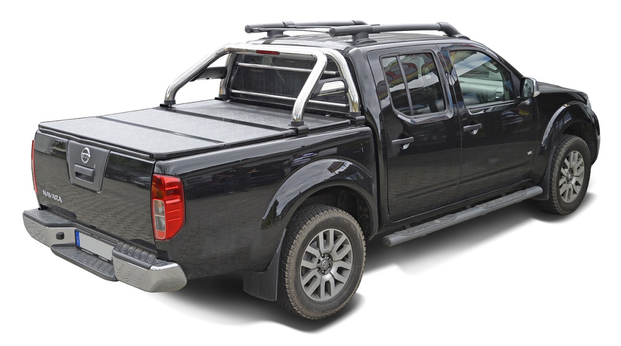 Laderaumabdeckung klappbar passend für Nissan Navara D40 (2005-2014) Doppelkabine