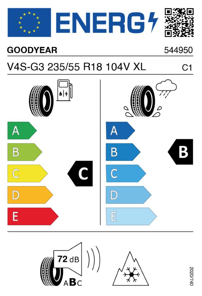 1x complete wheel W-TEC All Terrain 18" + 235/55 R18 (104-V) GOODYEAR V4S-G3 suitable for Fiat Ducato (2006-) 5x118