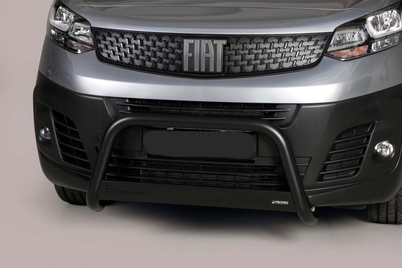 Schwarzer Frontschutzbügel Ø 63 mm passend für Fiat Scudo (2022-)