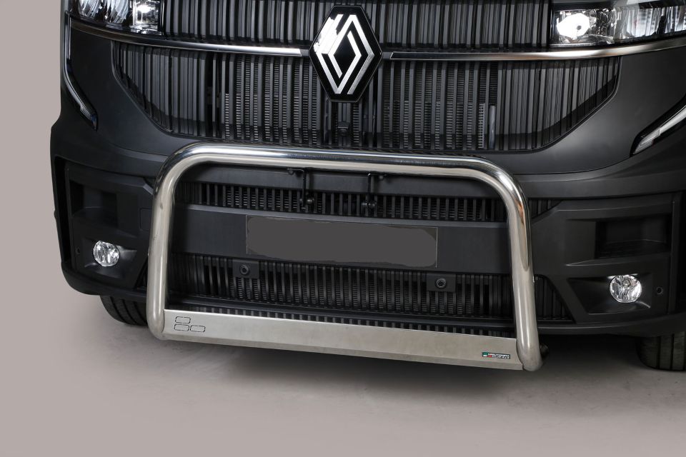 Stainless steel bullbar Ø 63 mm suitable for Renault Master (2024-)