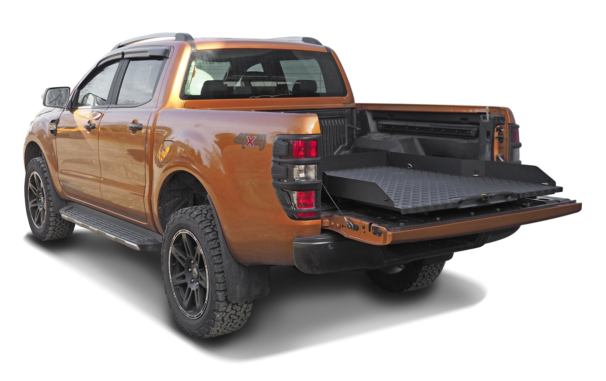 Produktbild: Pickup Ladeflächenauszug schwarz Alu