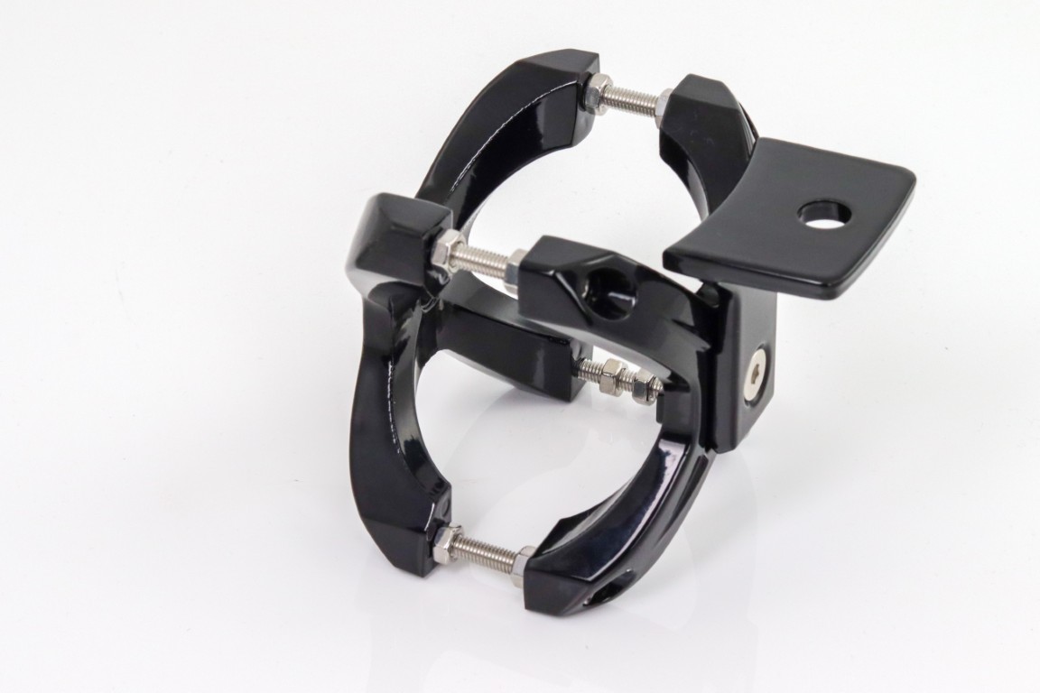 HSP X-Grip Scheinwerfer Schelle Aluminium schwarz für Rohrdurchmesser 60 bis 76 mm