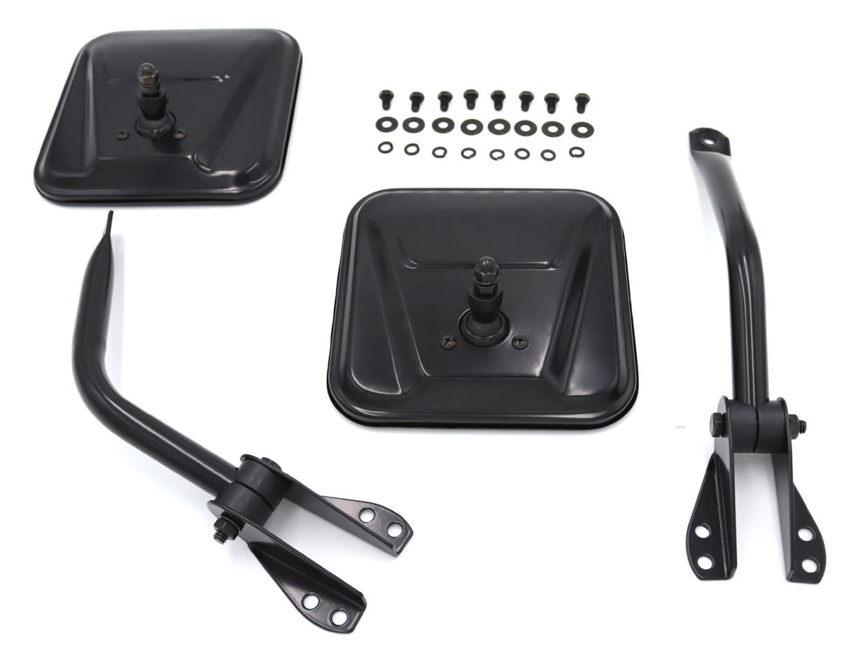 Mirror Set black fits Jeep Wrangler TJ (1996-2006)