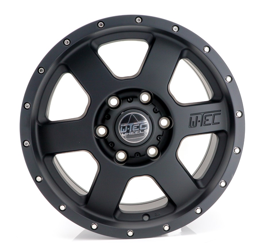 1x complete wheel W-TEC All Terrain 17" + 285/65 (121-S) General Grabber AT3 suitable for Ford Ranger (2012-2018)