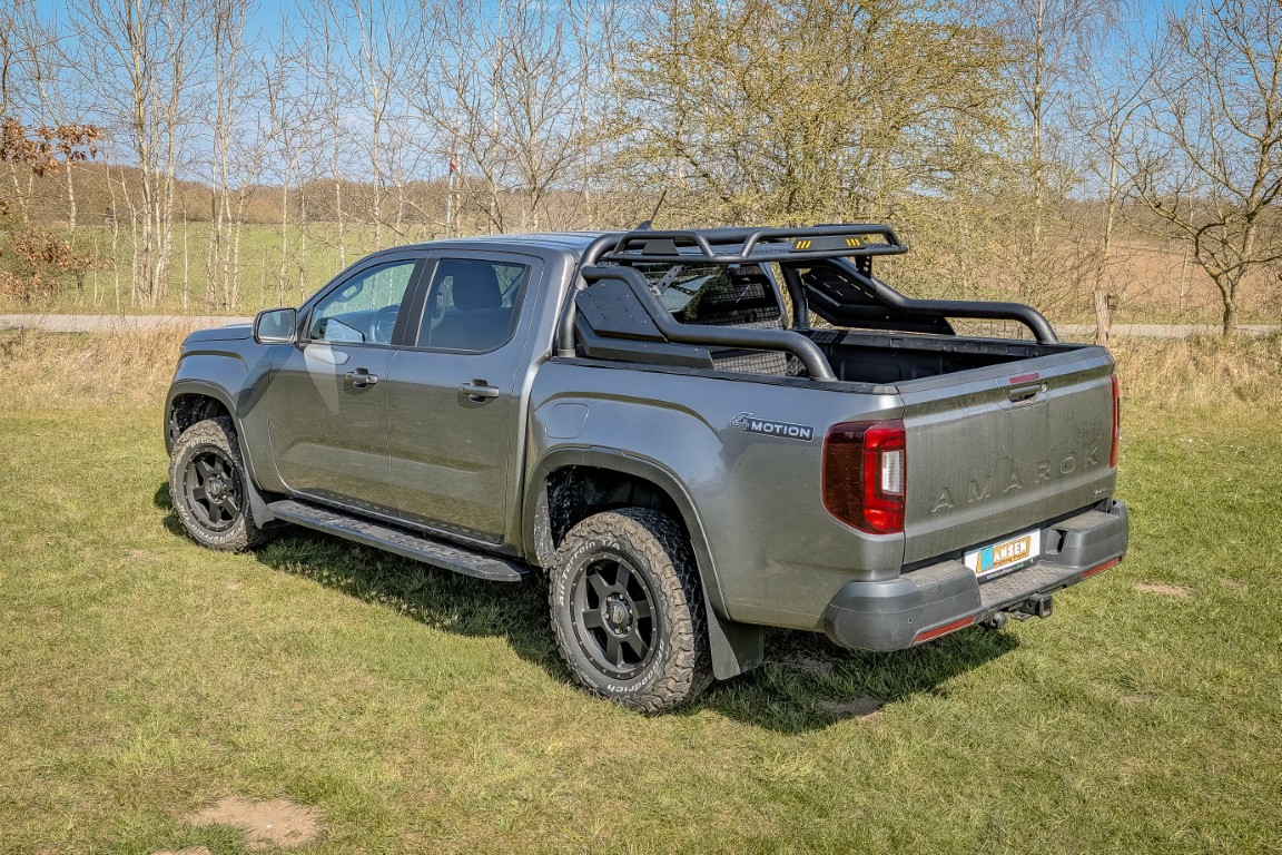 HSP Black Stealth rollbar + mounting rails suitable for VW Amarok T1 (2023-)