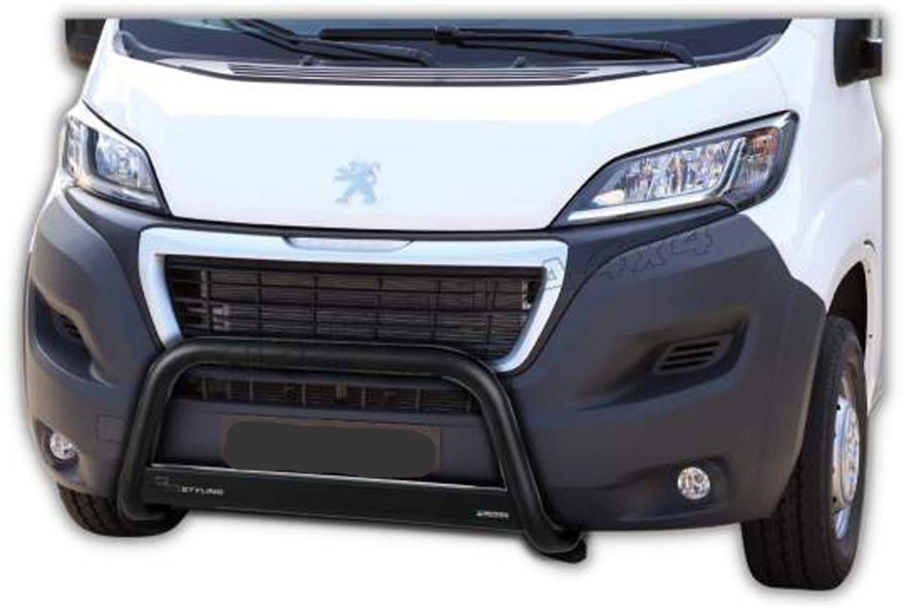 Schwarzer Frontschutzbügel passend für Peugeot Boxer (2014-2023)