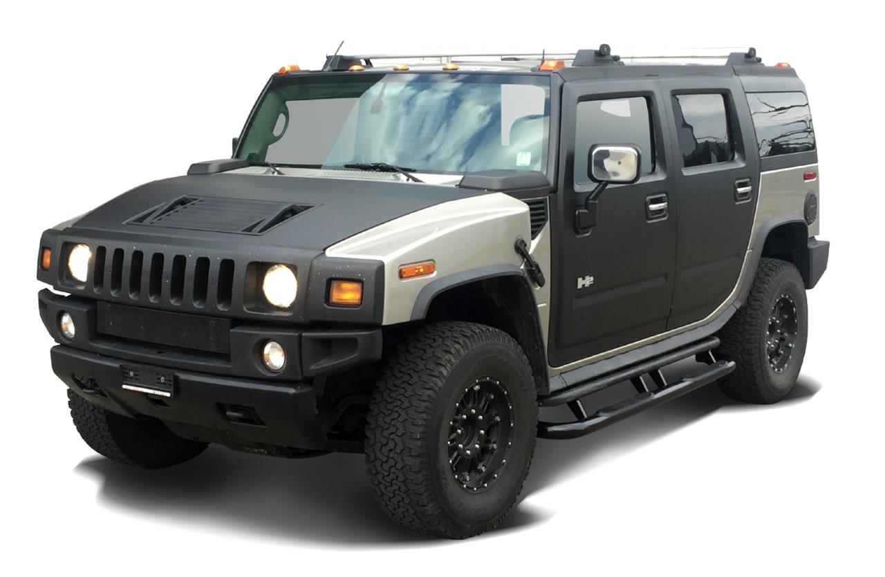 3" Schwarze Schwellerrohre passend für Hummer H2 (2003-2007)