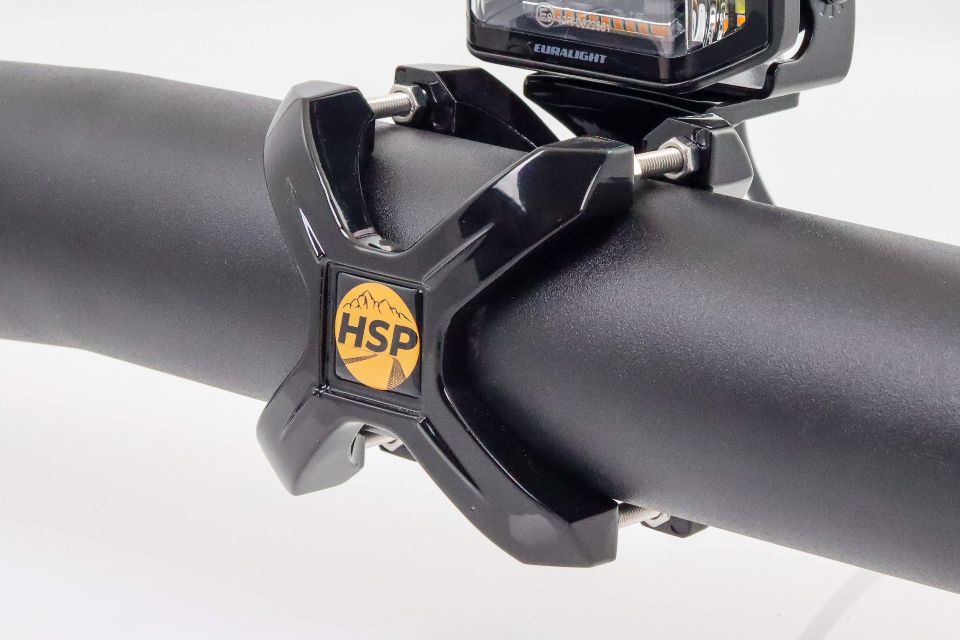 HSP X-Grip Scheinwerfer Schelle Aluminium schwarz für Rohrdurchmesser 60 bis 76 mm