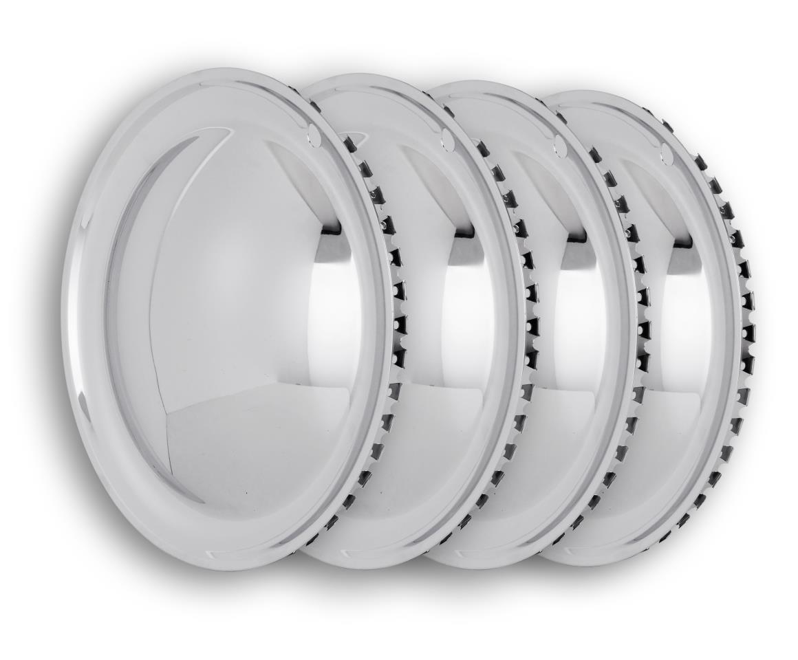 Baby Moon Radkappen 12 Zoll – 4er Set Chrom-Weiß, Radzierblenden Für 12
