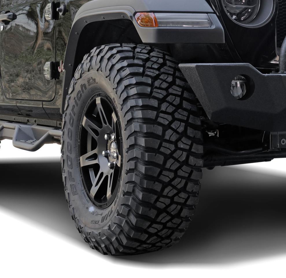 1x W-TEC Extreme Black Edition 17" alloy wheel suitable for Jeep Commander WH (2006-2010)