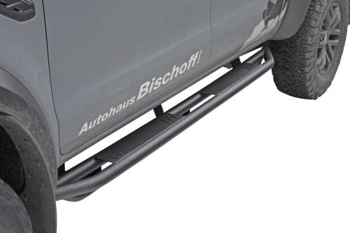 Schwarz matte Rock Rails für Ford Ranger & Ranger Raptor